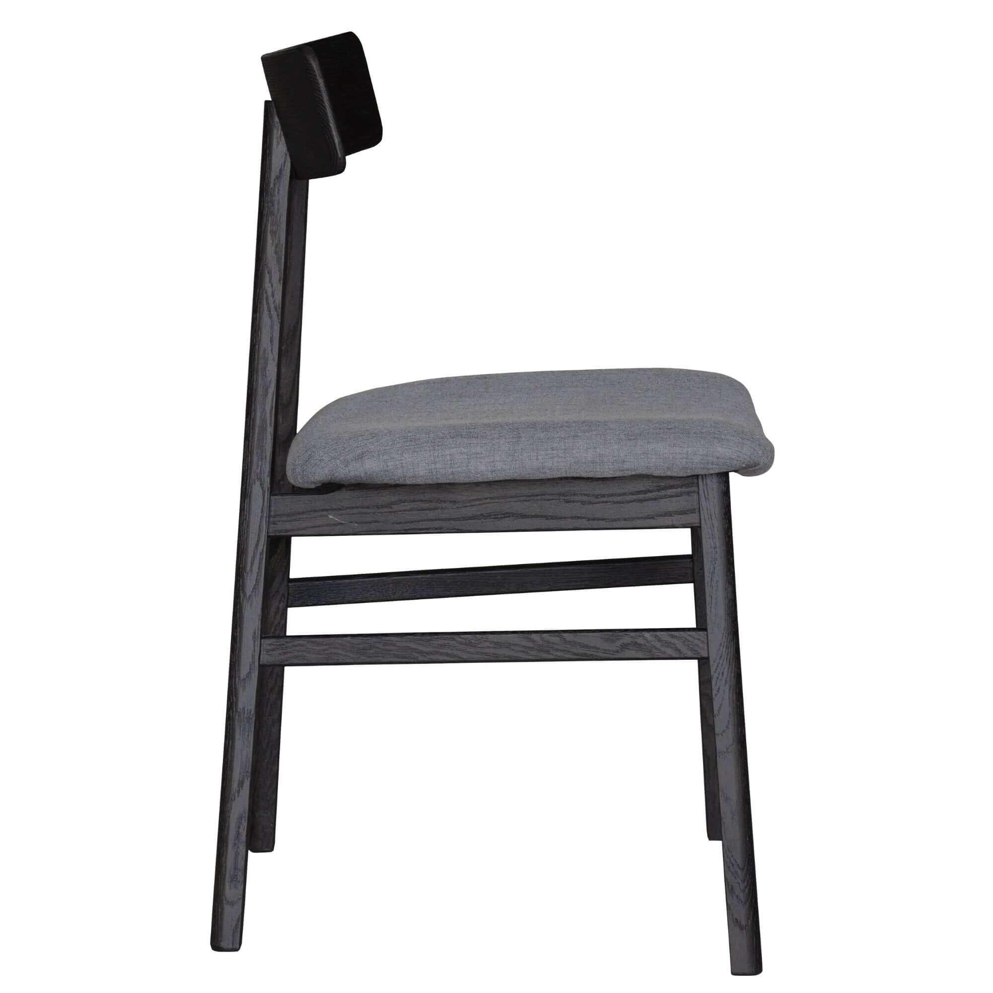 black upholstered dining chairs