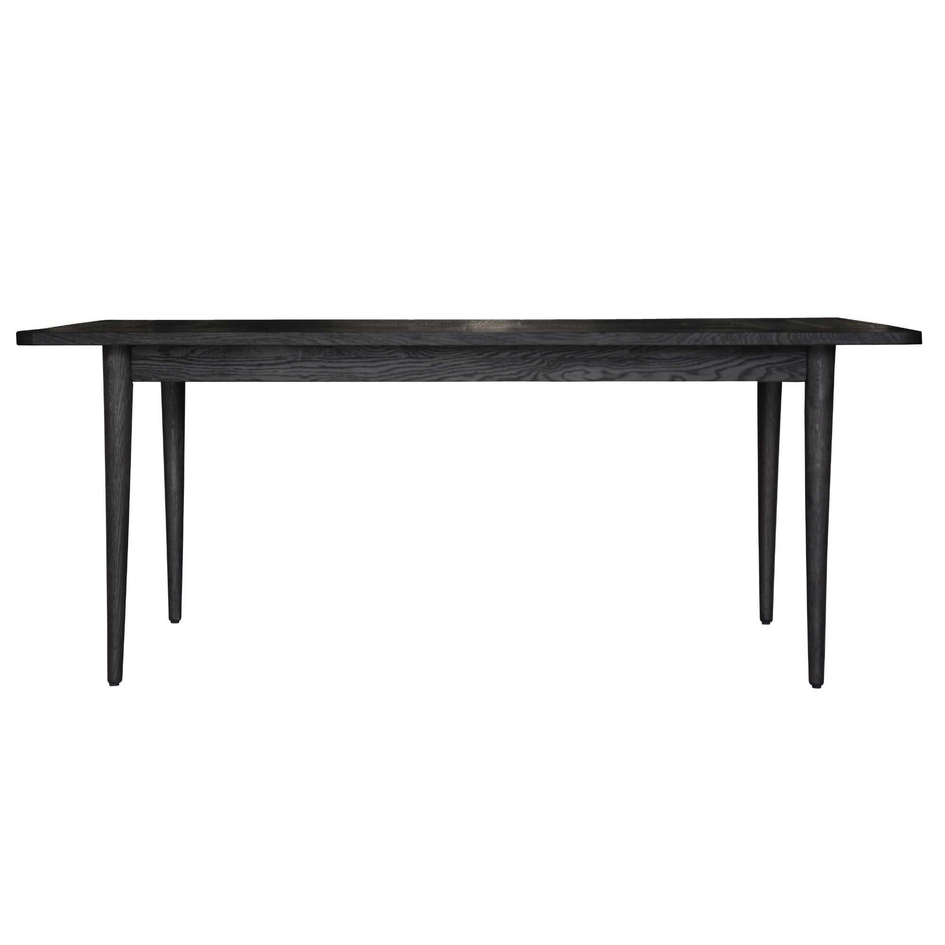Claire 7pc Dining Table Set And Solid Oak Wood Timber Seat Chair - Bla