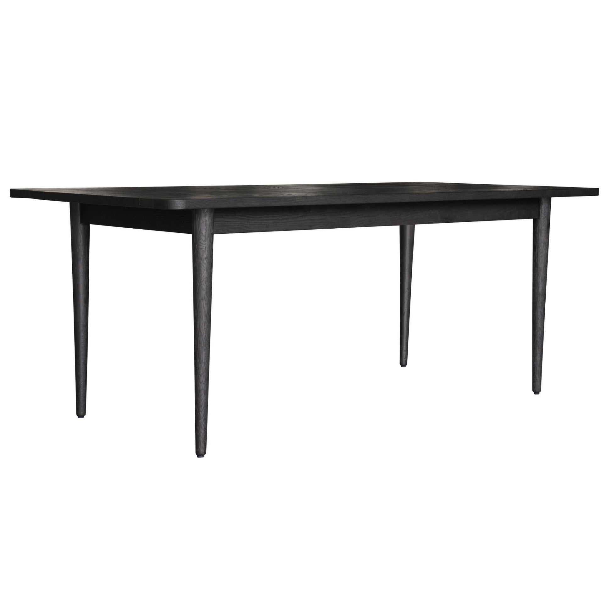 Claire 7pc Dining Table Set And Solid Oak Wood Timber Seat Chair - Bla