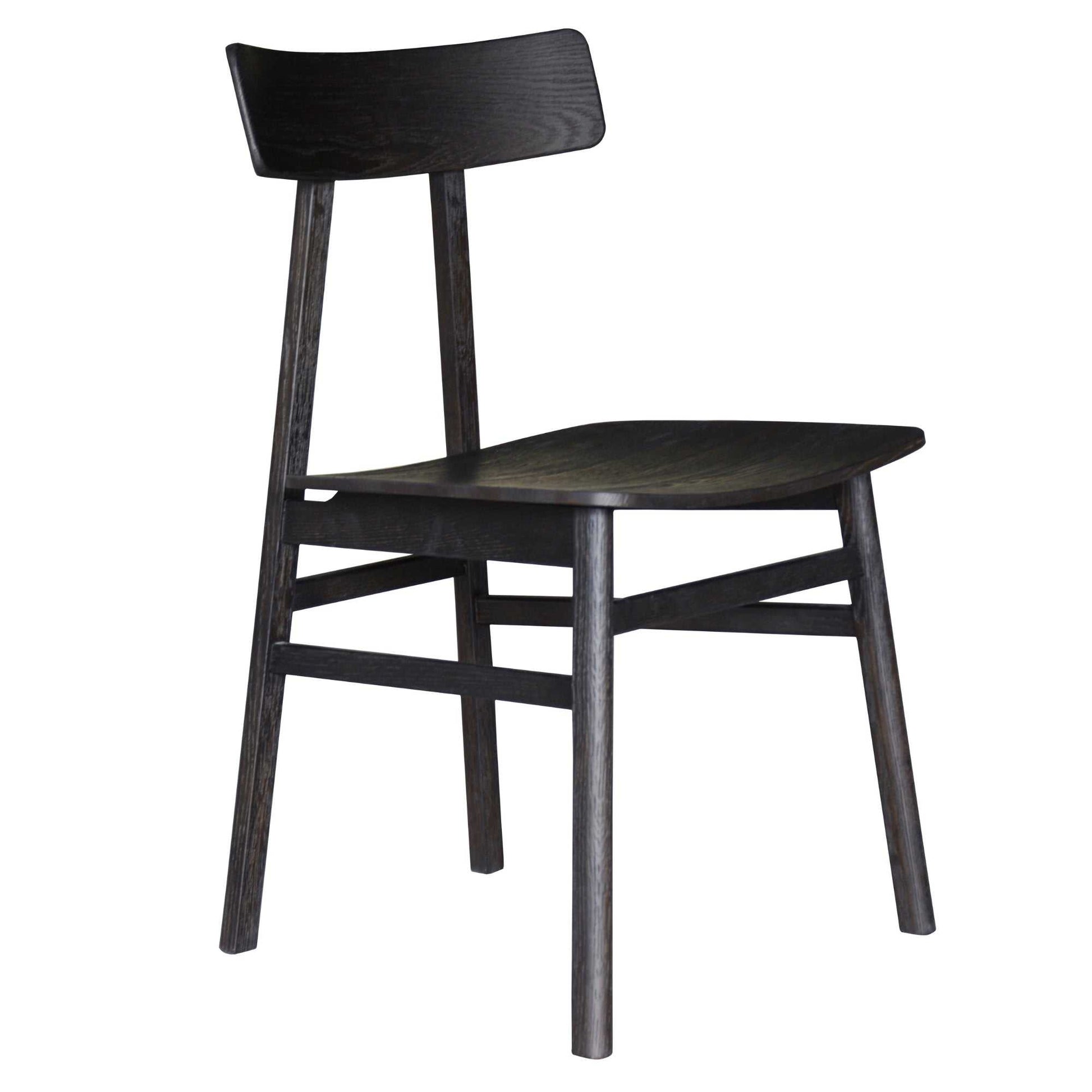 Claire 7pc Dining Table Set And Solid Oak Wood Timber Seat Chair - Bla
