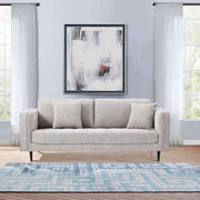 Jolie 3 Seater Fabric Sofa Upholstered Lounge Couch - Quartz