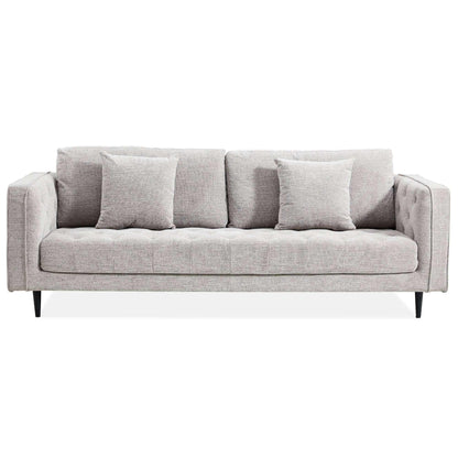 Jolie XL Size 3 Seater Sofa Fabric Upholstered Lounge Couch - Quartz