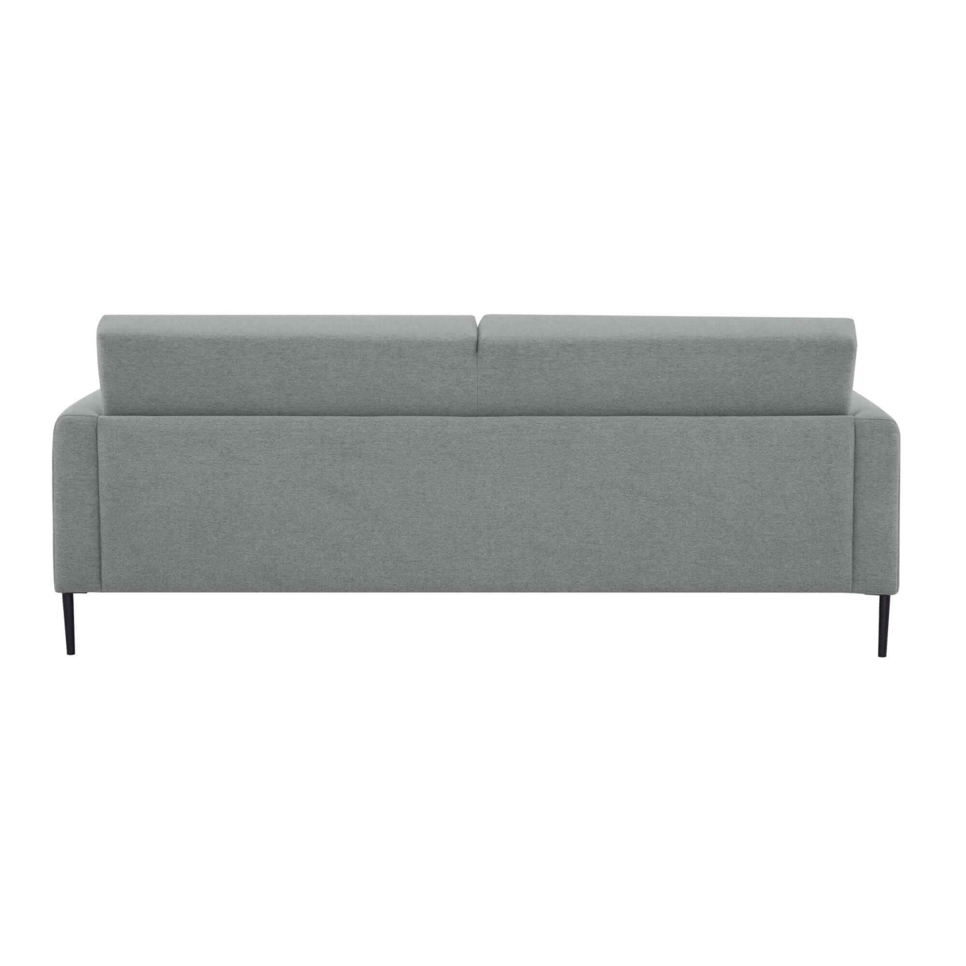 Ariya Fabric Upholstered Three Seater Sofa Lounge Couch - Light Grey