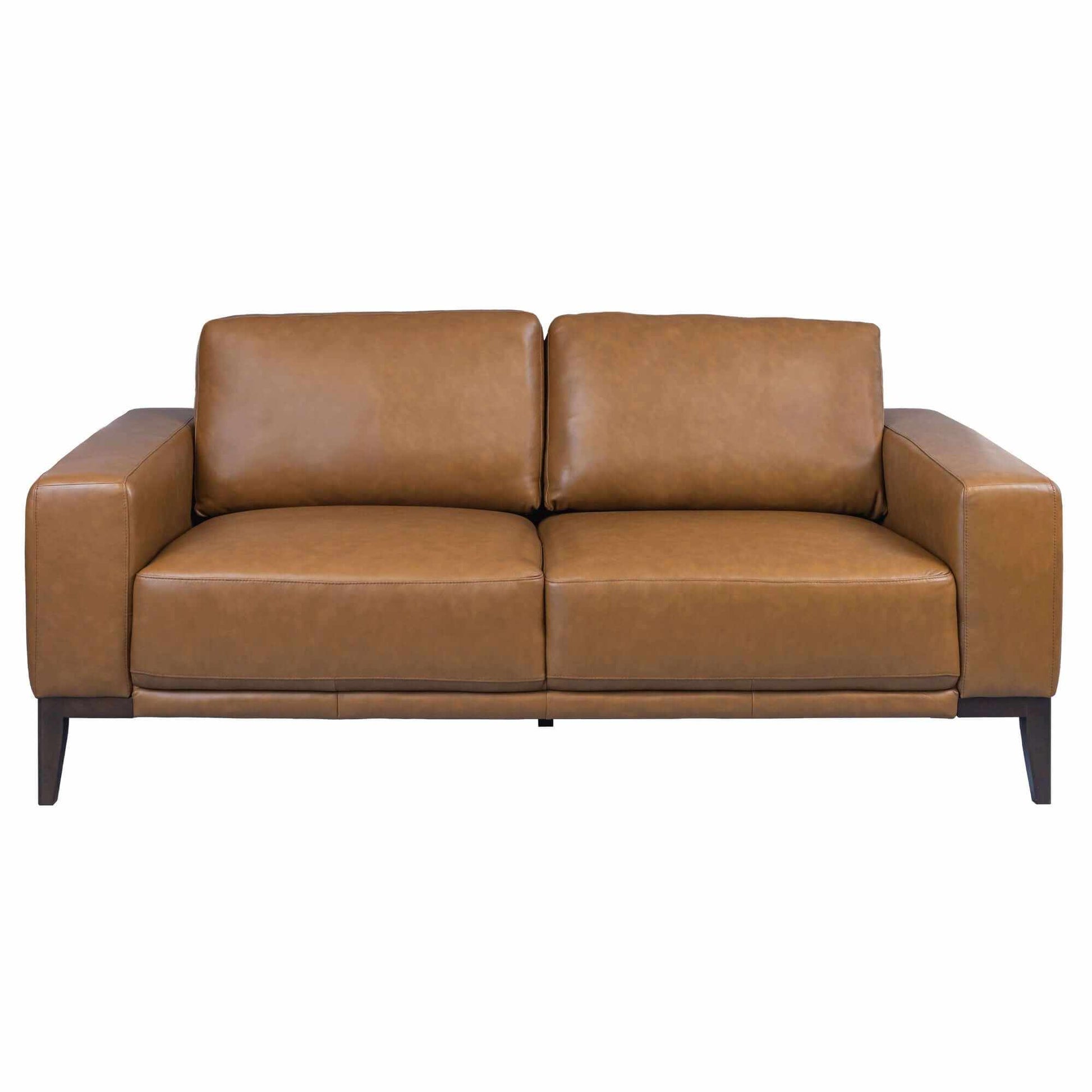 Lorenzo Upholstered Leather Sofa 2 And 3 Seater Lounge Set - Tan