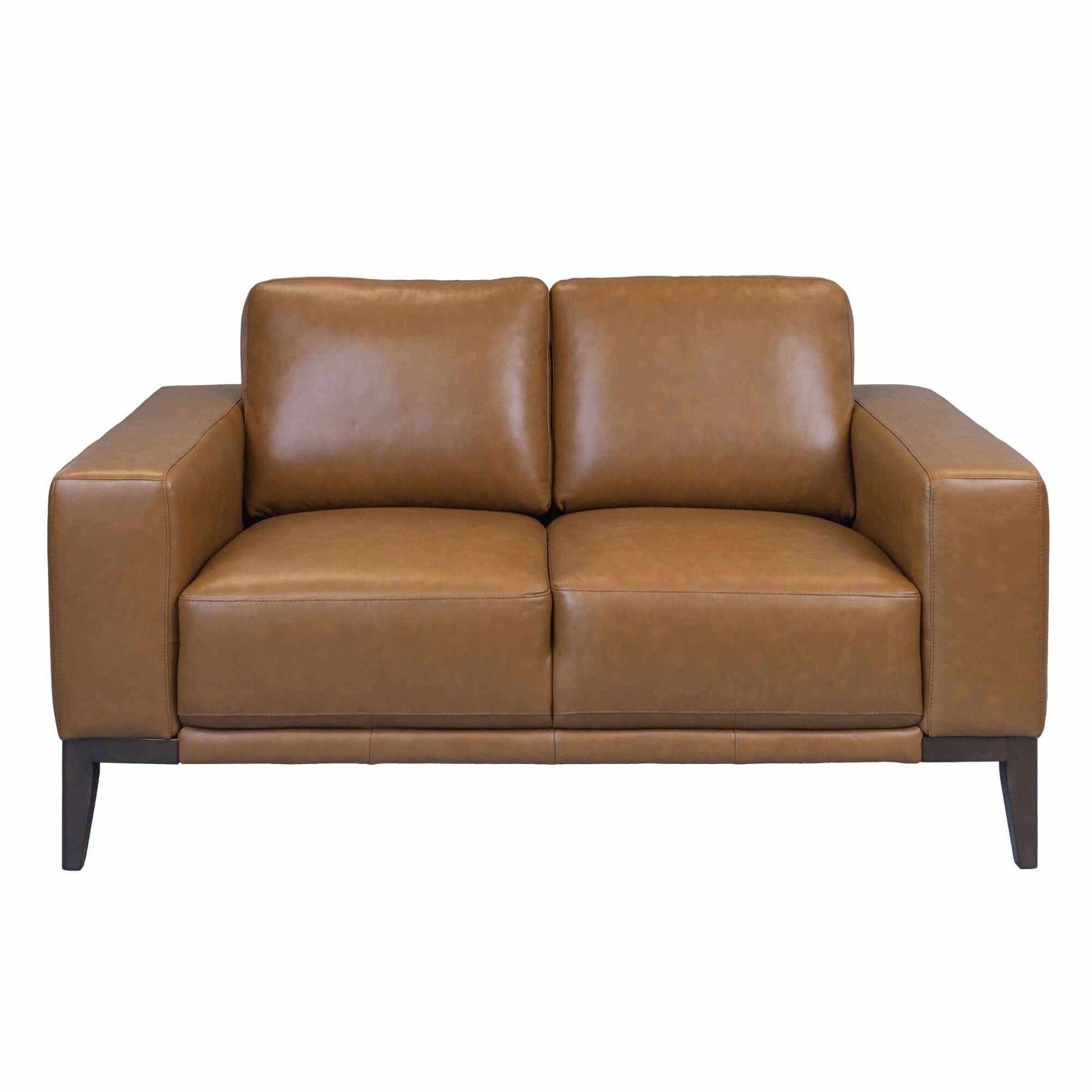 Lorenzo Upholstered Leather Sofa 2 And 3 Seater Lounge Set - Tan