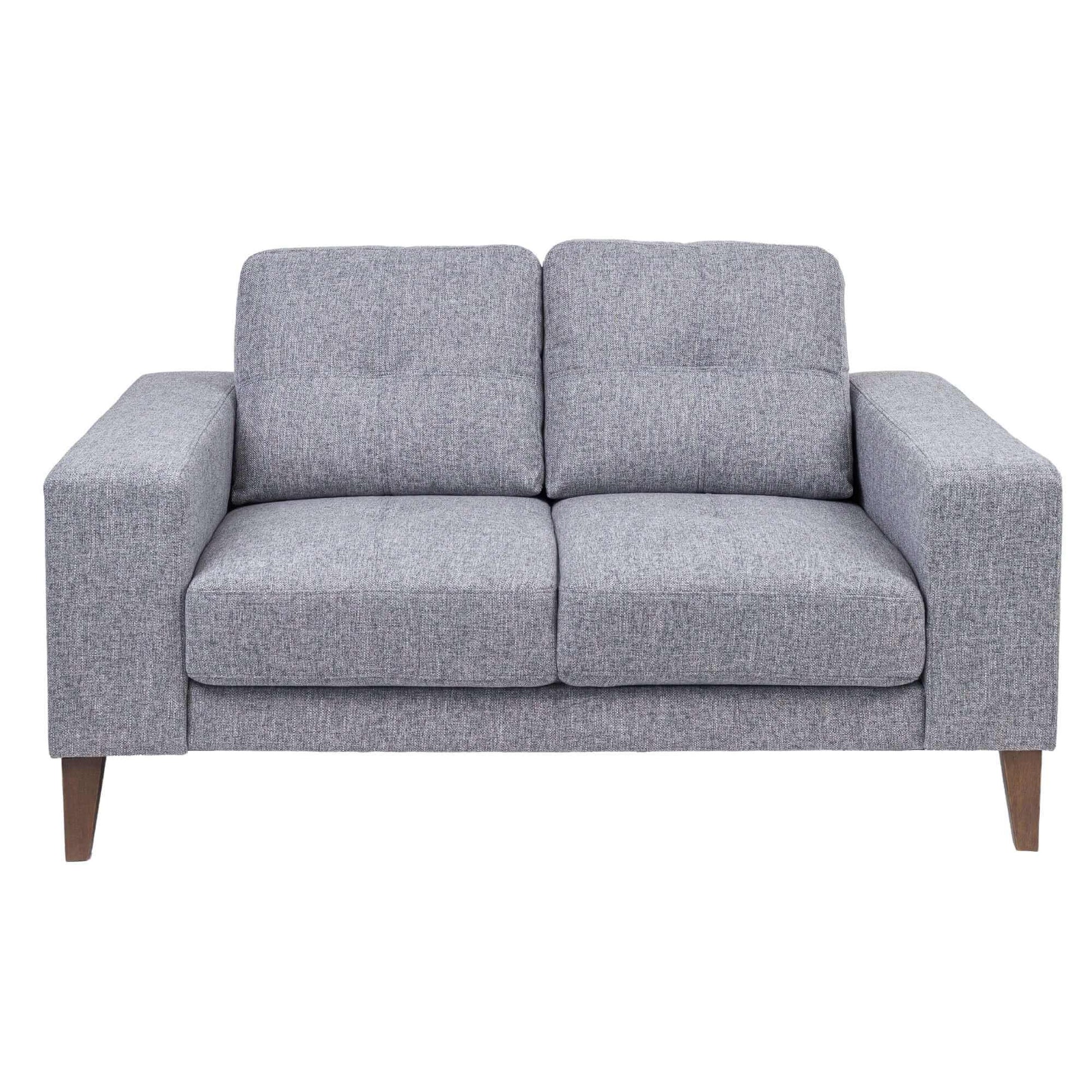 Juliet 2 3 Seater Sofa Set Soft Fabric Upholstered Lounge Grey
