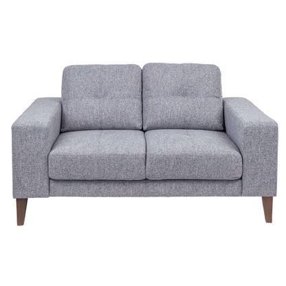 Juliet 2 + 3 Seater Sofa Set Soft Fabric Upholstered Lounge Couch Grey