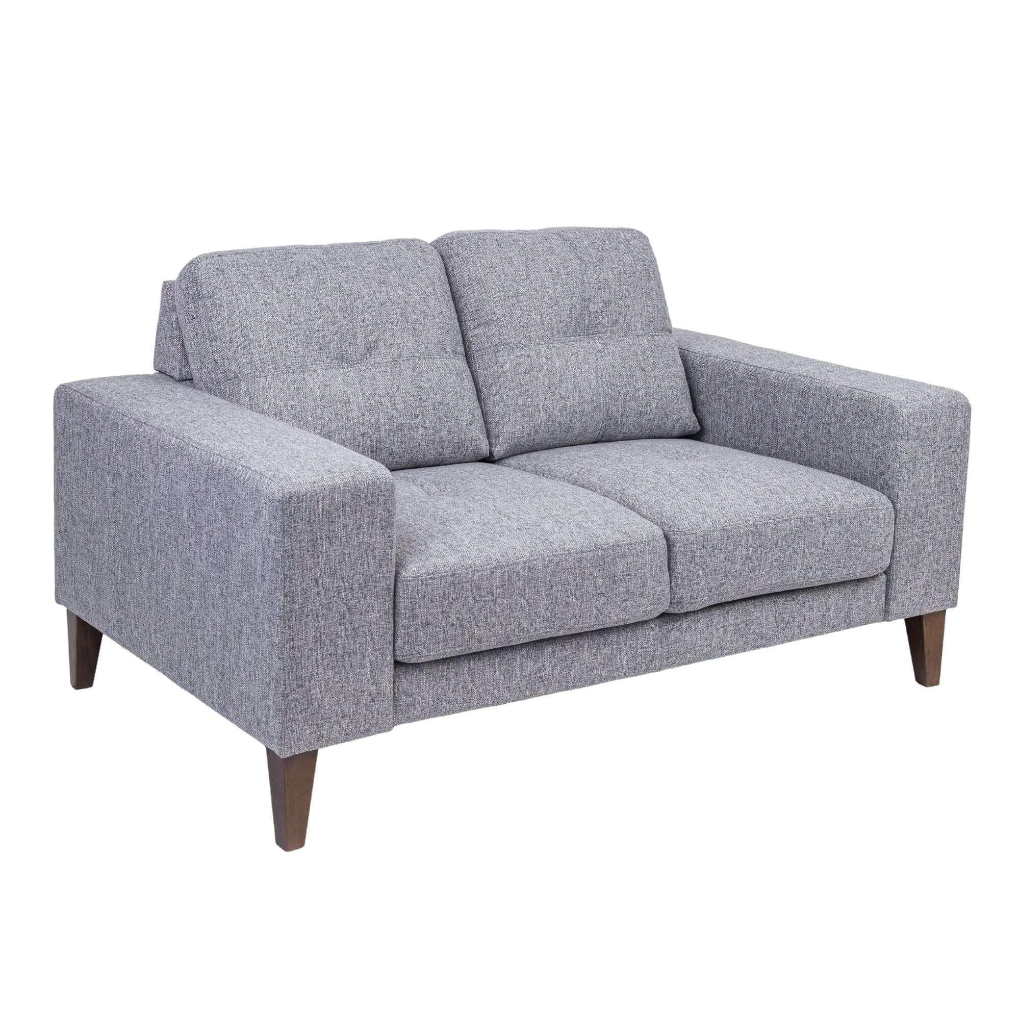 Juliet 2 + 3 Seater Sofa Set Soft Fabric Upholstered Lounge Couch Grey