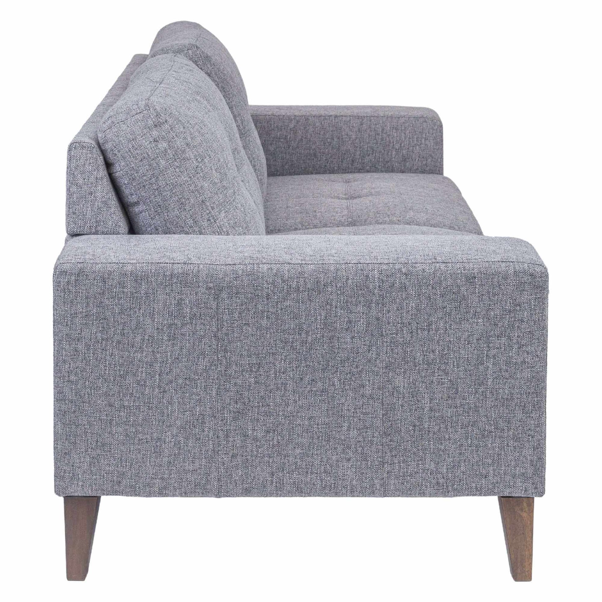 Juliet 2 3 Seater Sofa Set Soft Fabric Upholstered Lounge Grey