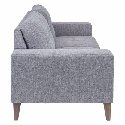 Juliet 2 + 3 Seater Sofa Set Soft Fabric Upholstered Lounge Couch Grey