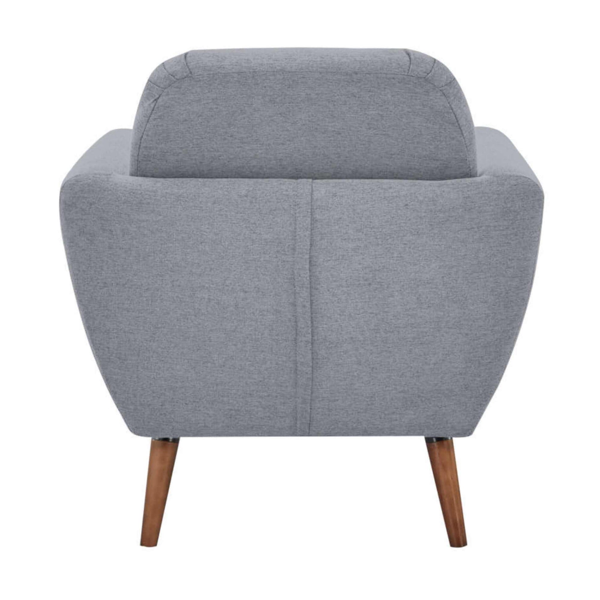 Lilliana Set of 2 Fabric Upholstered Armchair Sofa - Light Grey