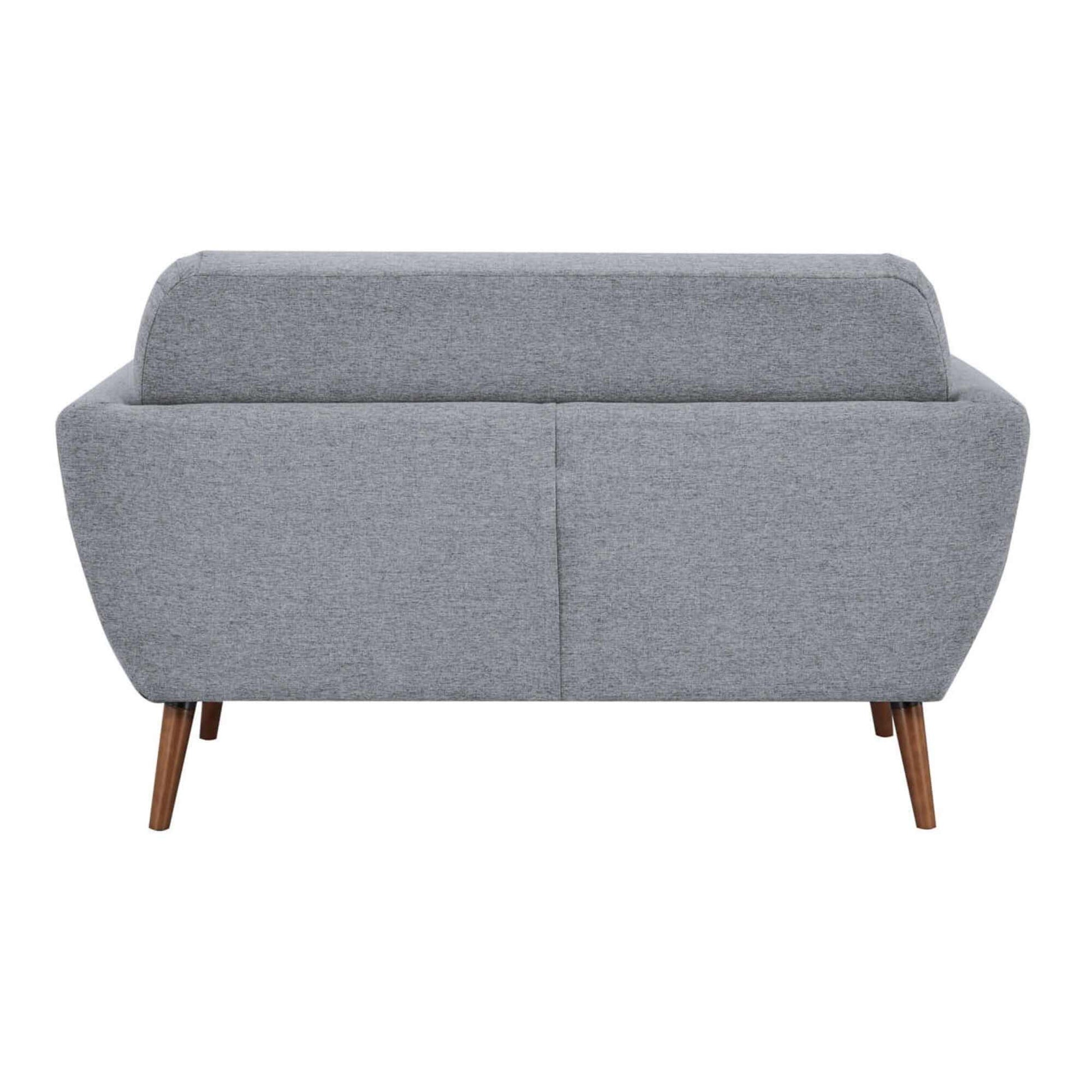 Lilliana 2 Seater Couch Sofa Fabric Upholstered Lounge - Light Grey