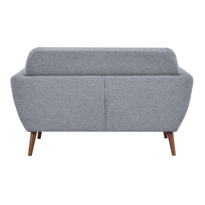 Lilliana 2 Seater Sofa Fabric Upholstered Lounge Couch - Light Grey