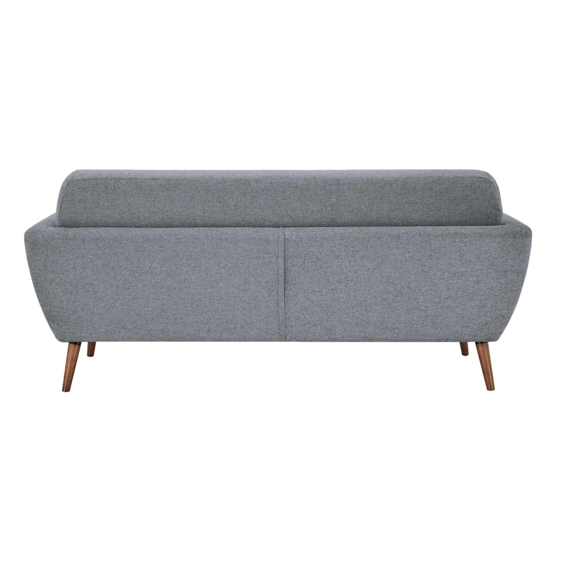 Lilliana 3 Seater Light Grey Fabric Sofa Upholstered Couch