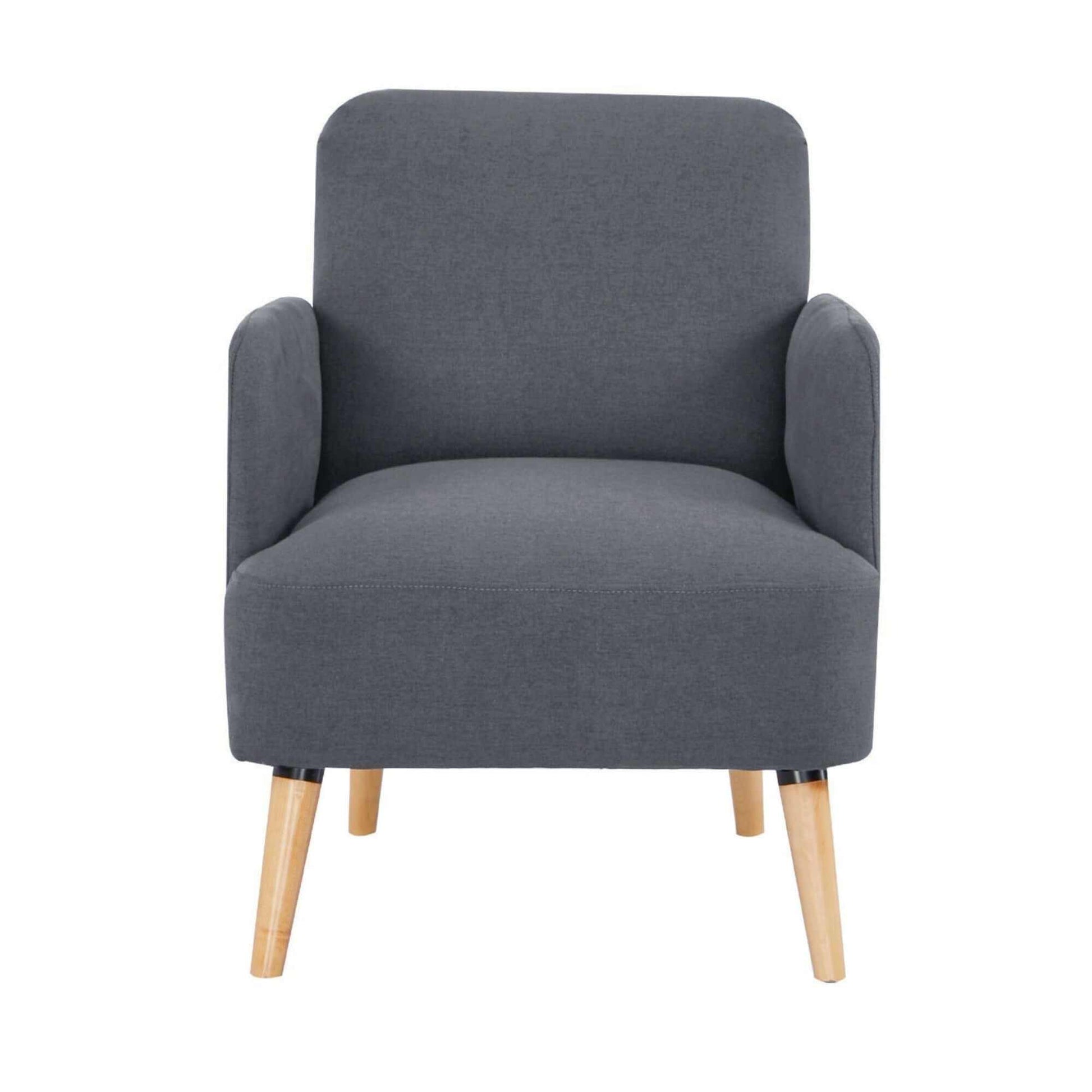 Brianna One Seater Sofa Armchair - Dark Grey