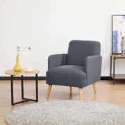Brianna One Seater Sofa Armchair - Dark Grey
