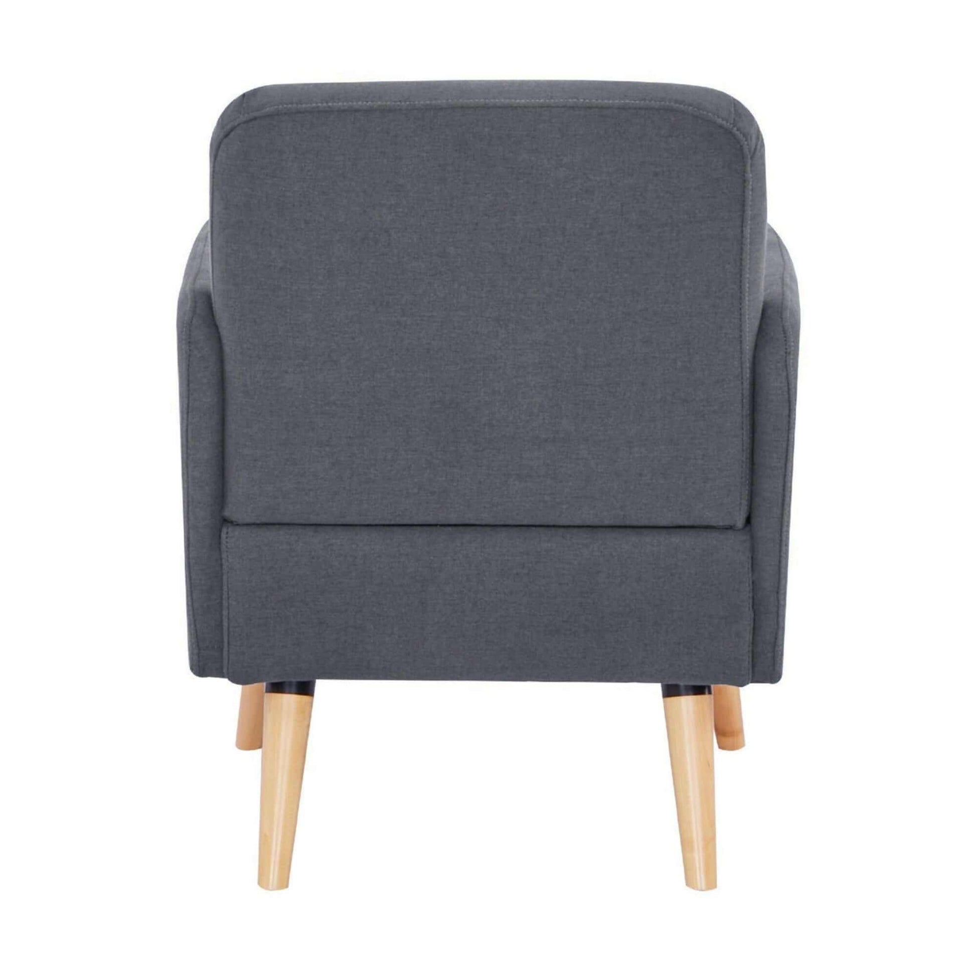 Brianna One Seater Sofa Armchair - Dark Grey