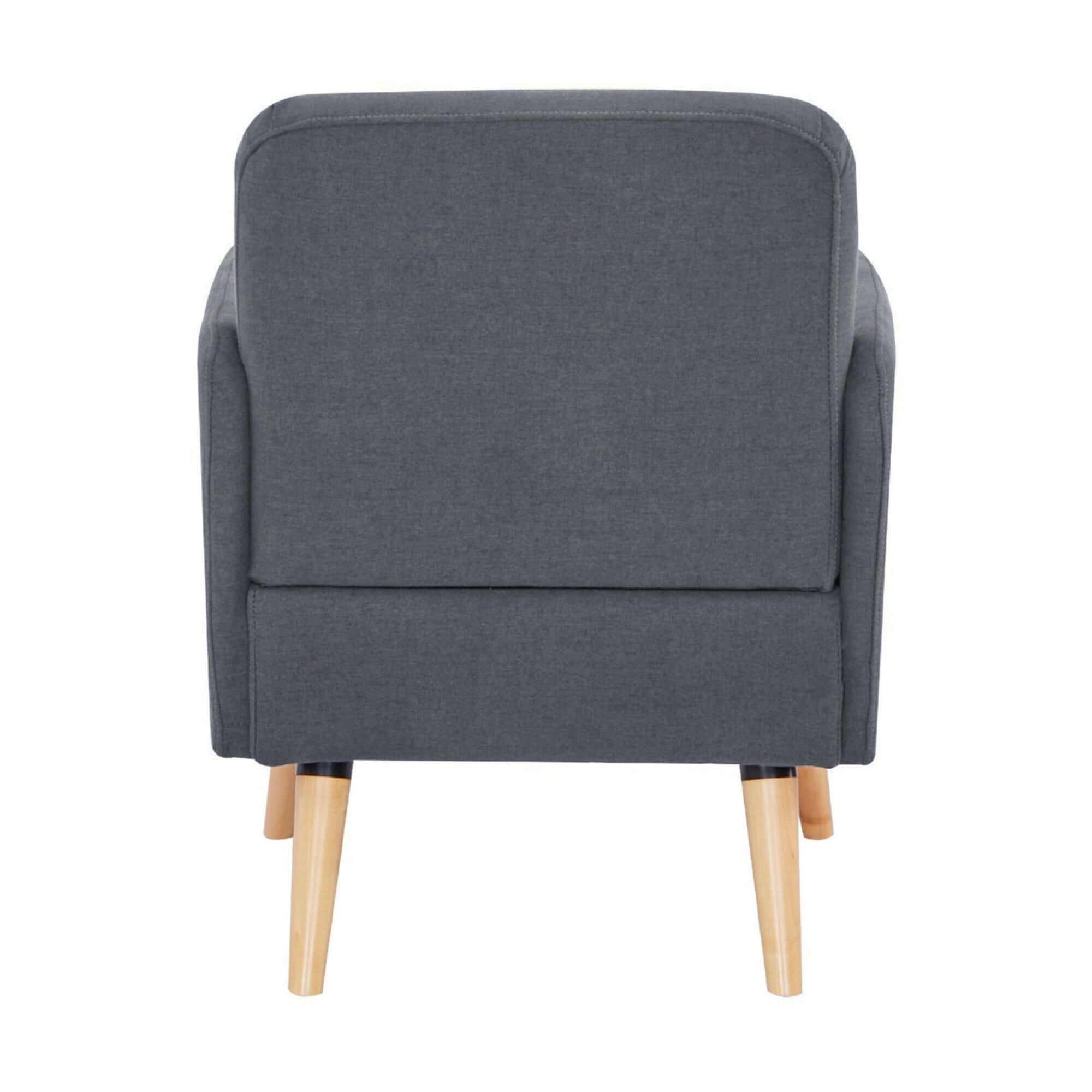 Brianna One Seater Sofa Armchair - Dark Grey