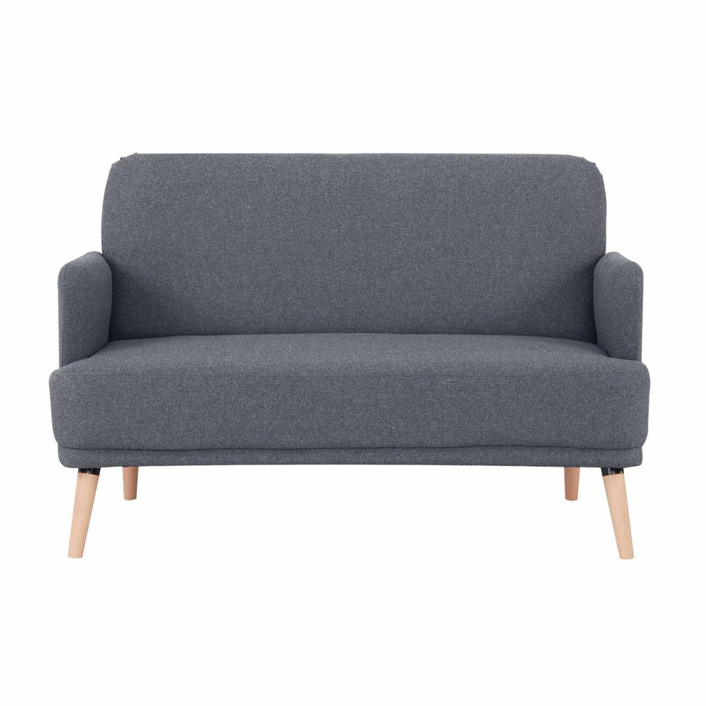 grey two seater sofa