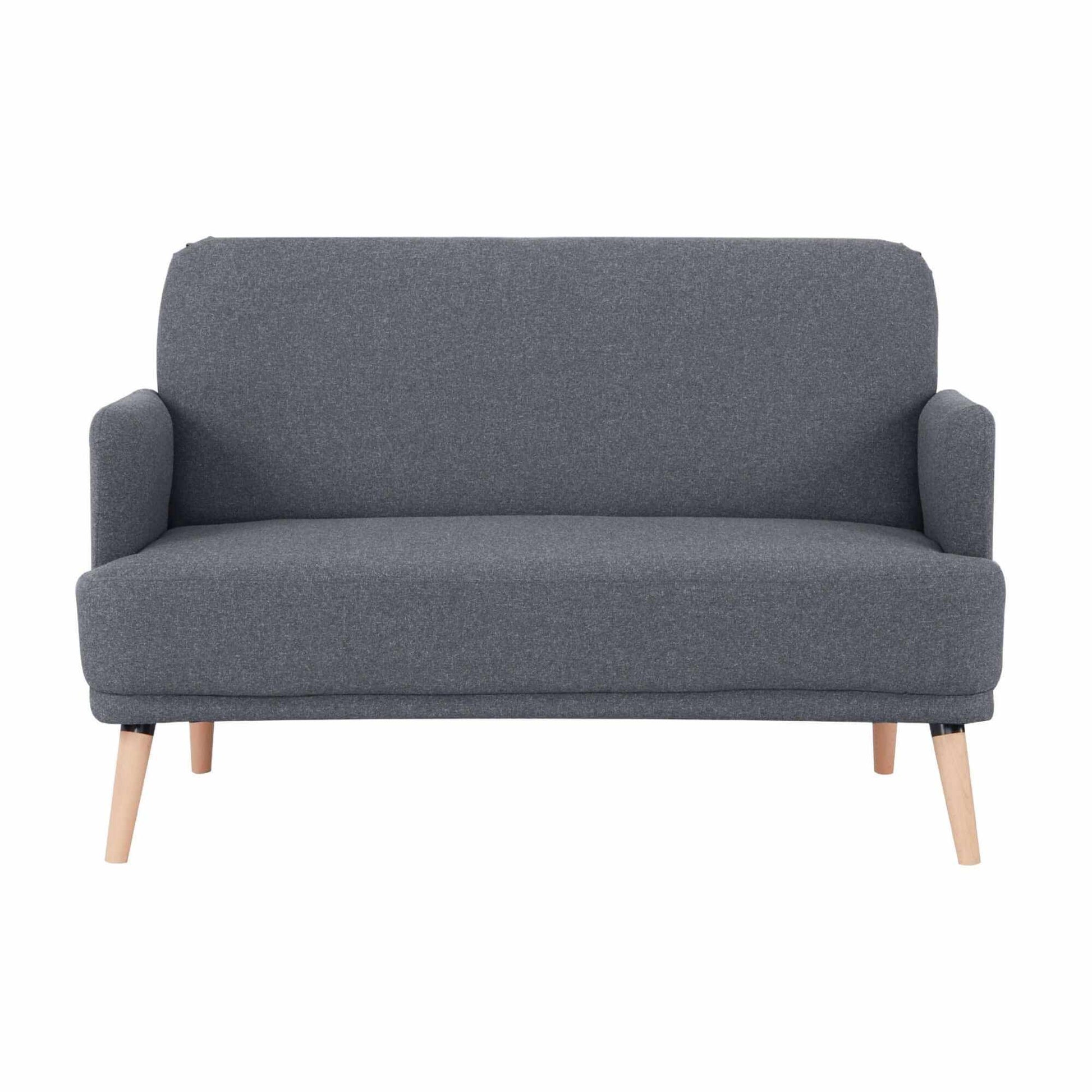 Brianna Fabric Upholstered 3 2 1 Lounge Suites Sofa - Dark Grey