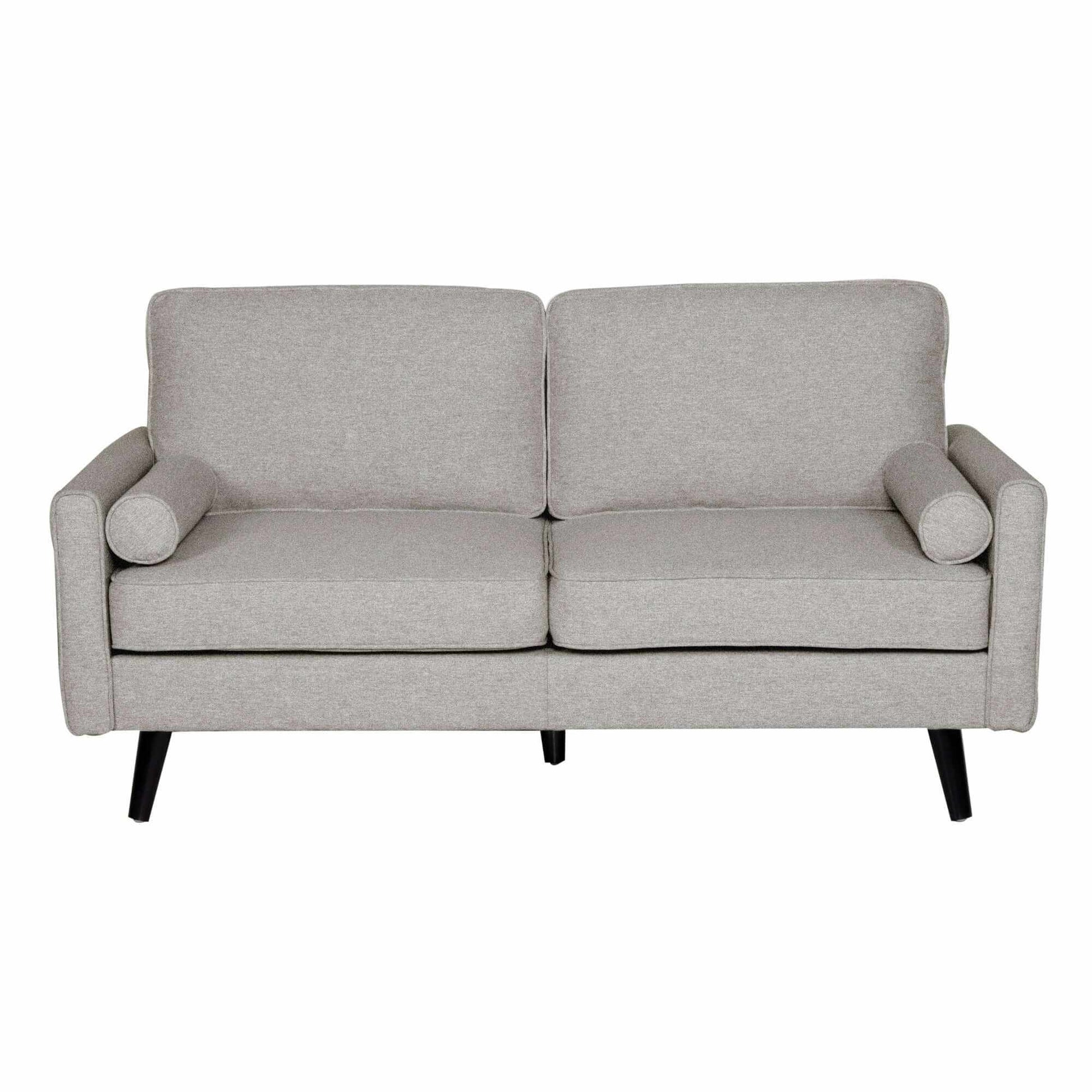 Lexi 2 + 2.5 Seater Fabric Upholstered Living Room Light Grey Couch