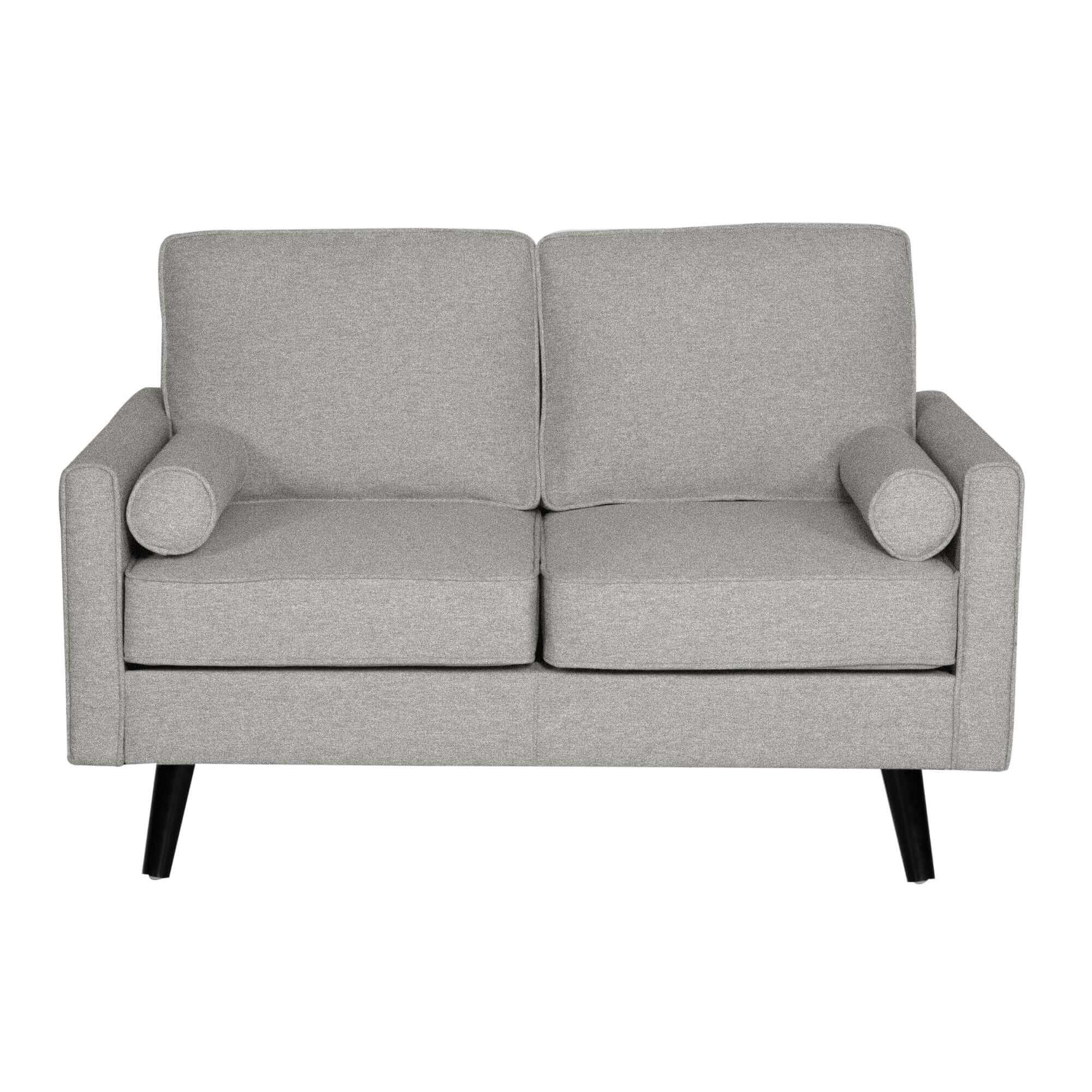Lexi 2 + 2.5 Seater Fabric Upholstered Living Room Light Grey Couch