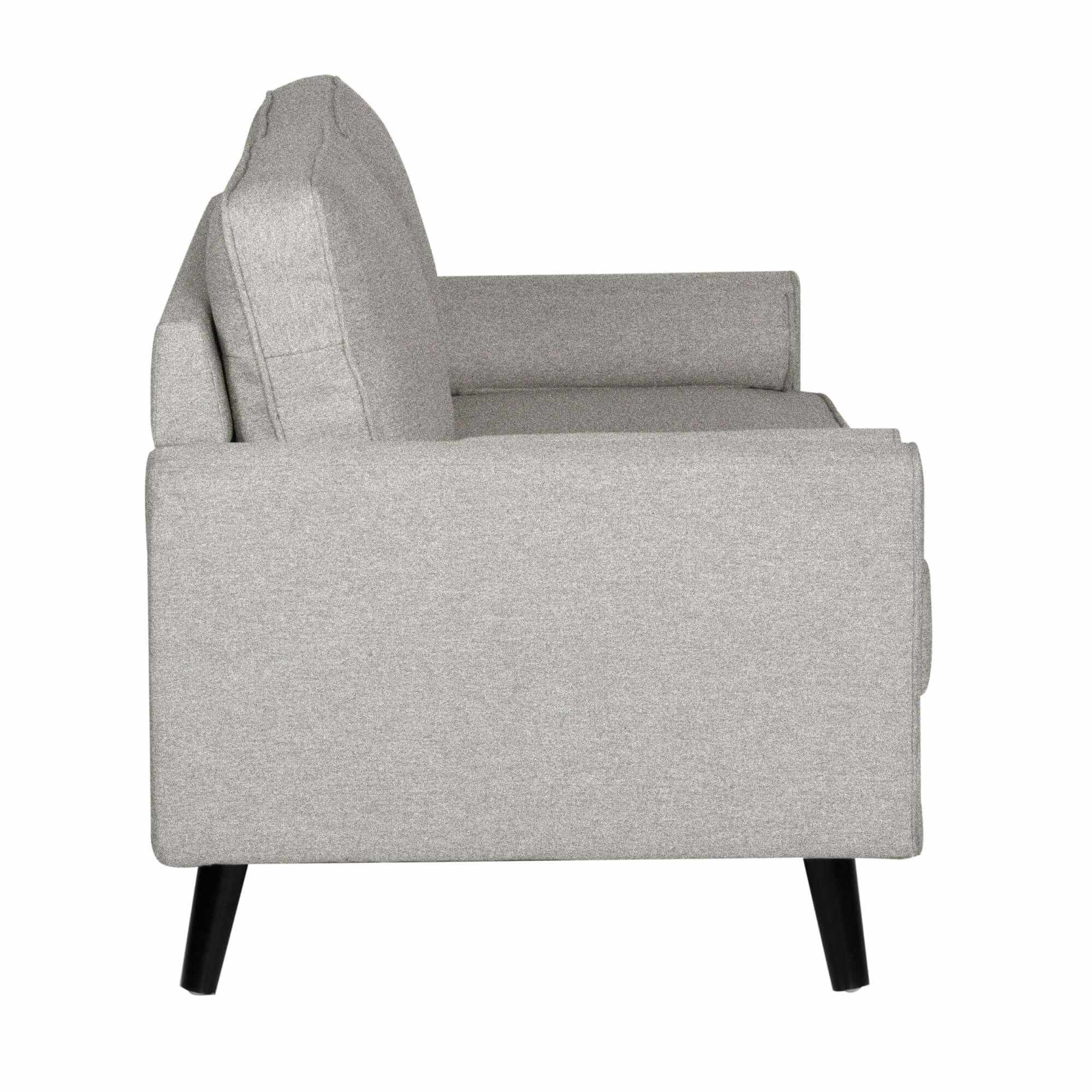 Lexi 2 + 2.5 Seater Fabric Upholstered Living Room Light Grey Couch