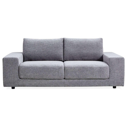 Eliana 4 + 3 Seater Sofa Fabric Upholstered Lounge Couch - Fog