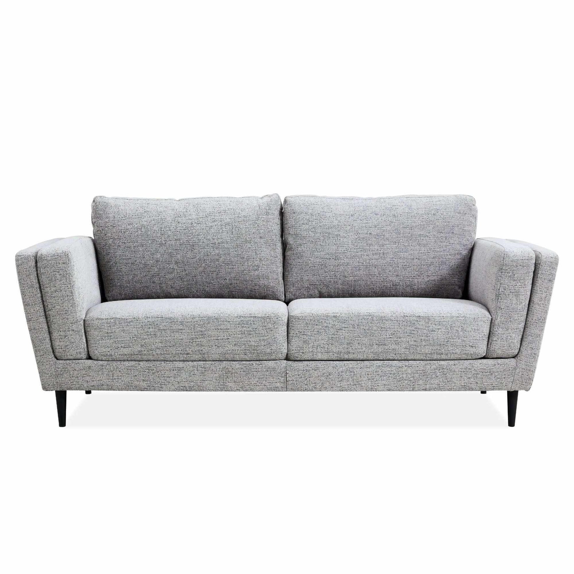 Skylar Upholstered 3 Seater Fabric Sofa Living Room Couch - Pepper
