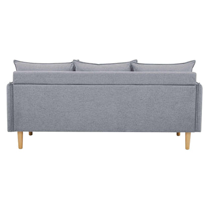 Sinatra 2 + 3 Seater Fabric Sofa Lounge Couch Set - Grey