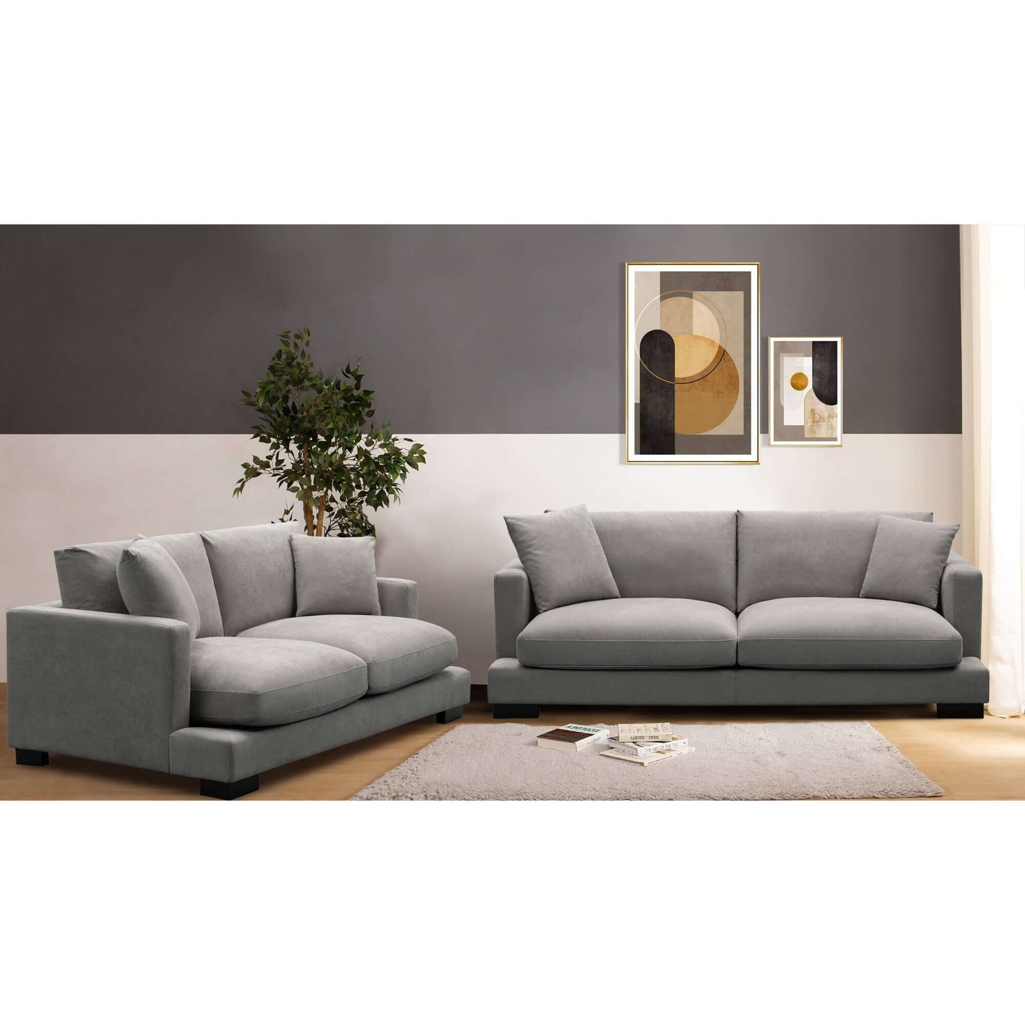 grey sofa set