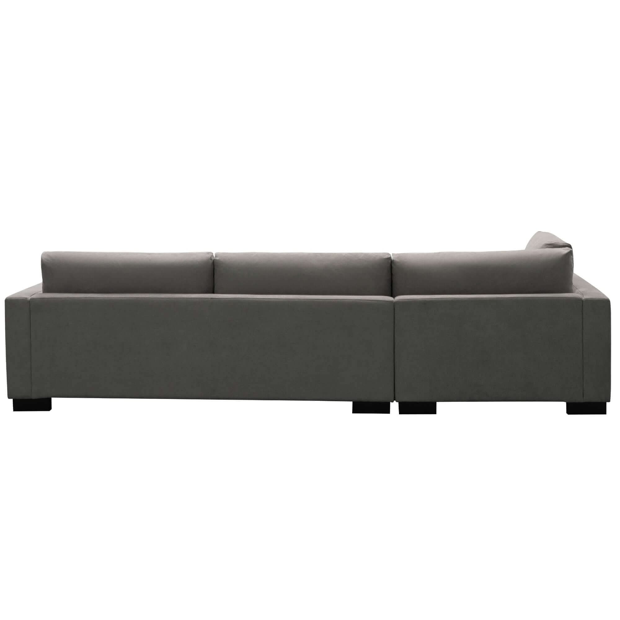 Royalty 3 Seater Sofa Fabric Upholstered Left Chaise Lounge Couch - Gr