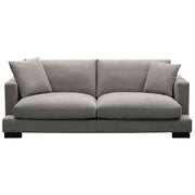 Royalty Fabric Upholstered 3 Seater Grey Sofa Couch