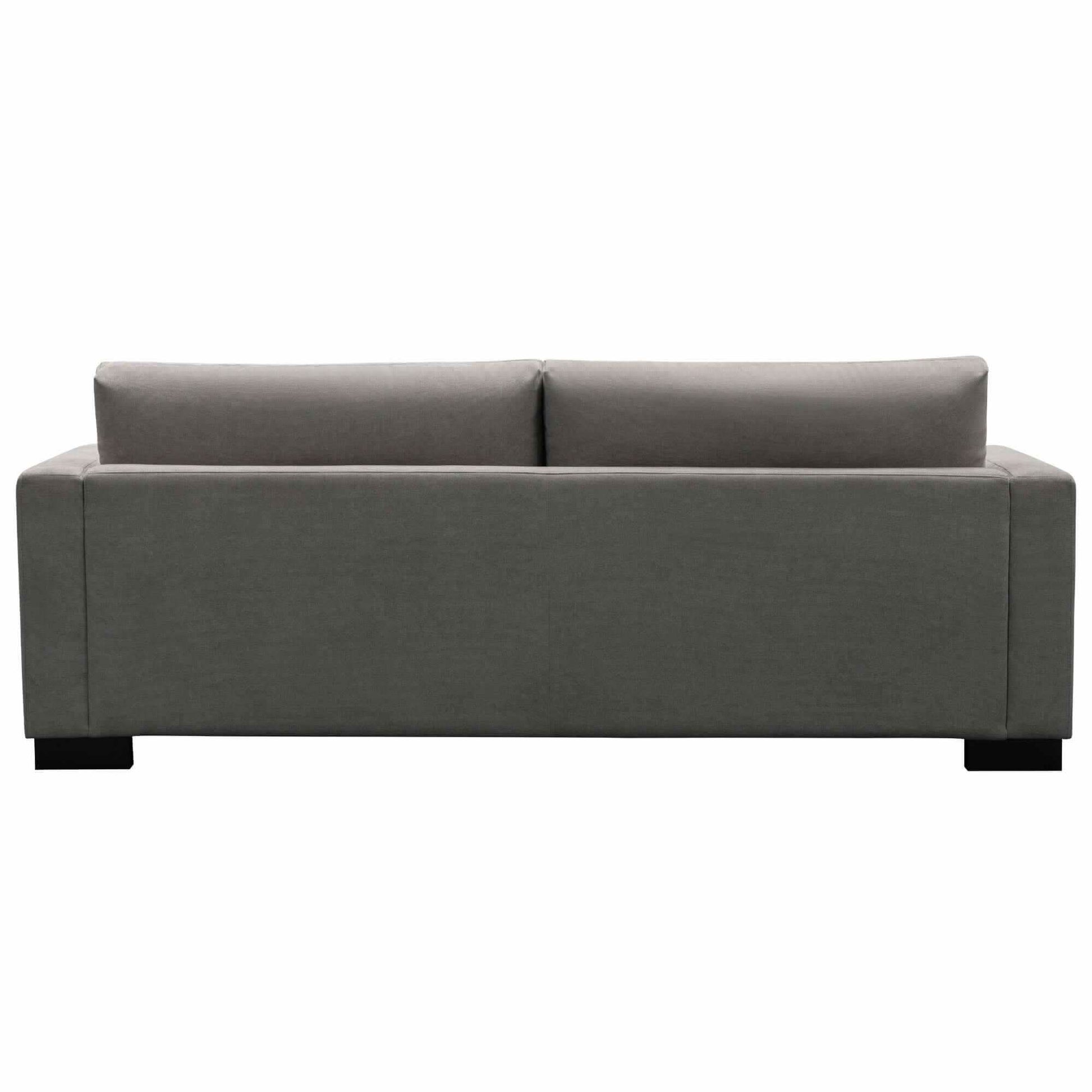Royalty Fabric Upholstered 3 Seater Grey Sofa Couch
