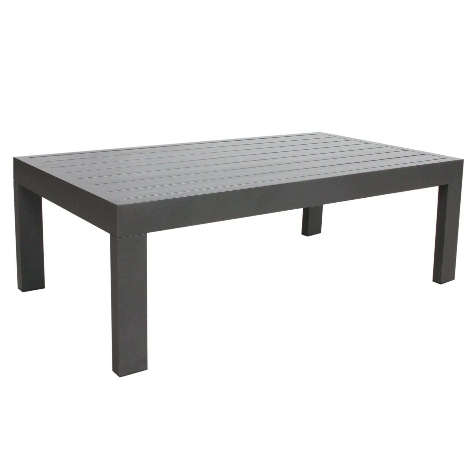 Outie Aluminium 1+1+2 Seater Garden Furniture Set - Charcoal