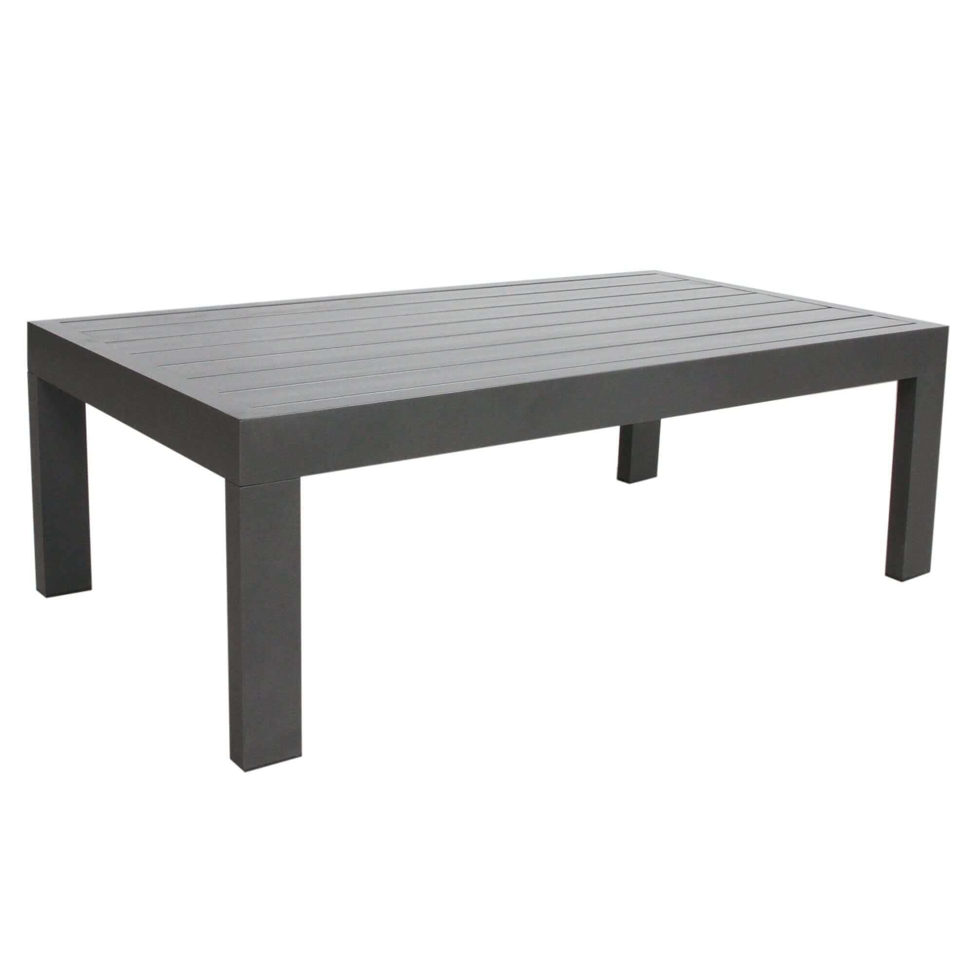 Outie Aluminium 1+1+2 Seater Garden Furniture Set - Charcoal