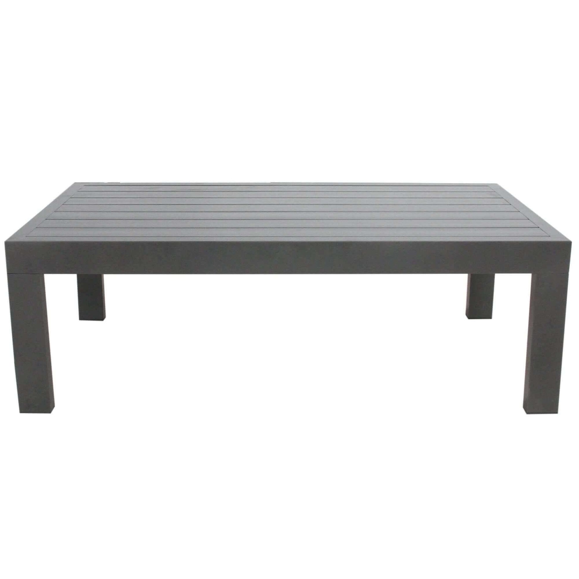 Outie 1+1+3 Seater Outdoor Sofa Lounge Set with Coffee Table - Charcoa