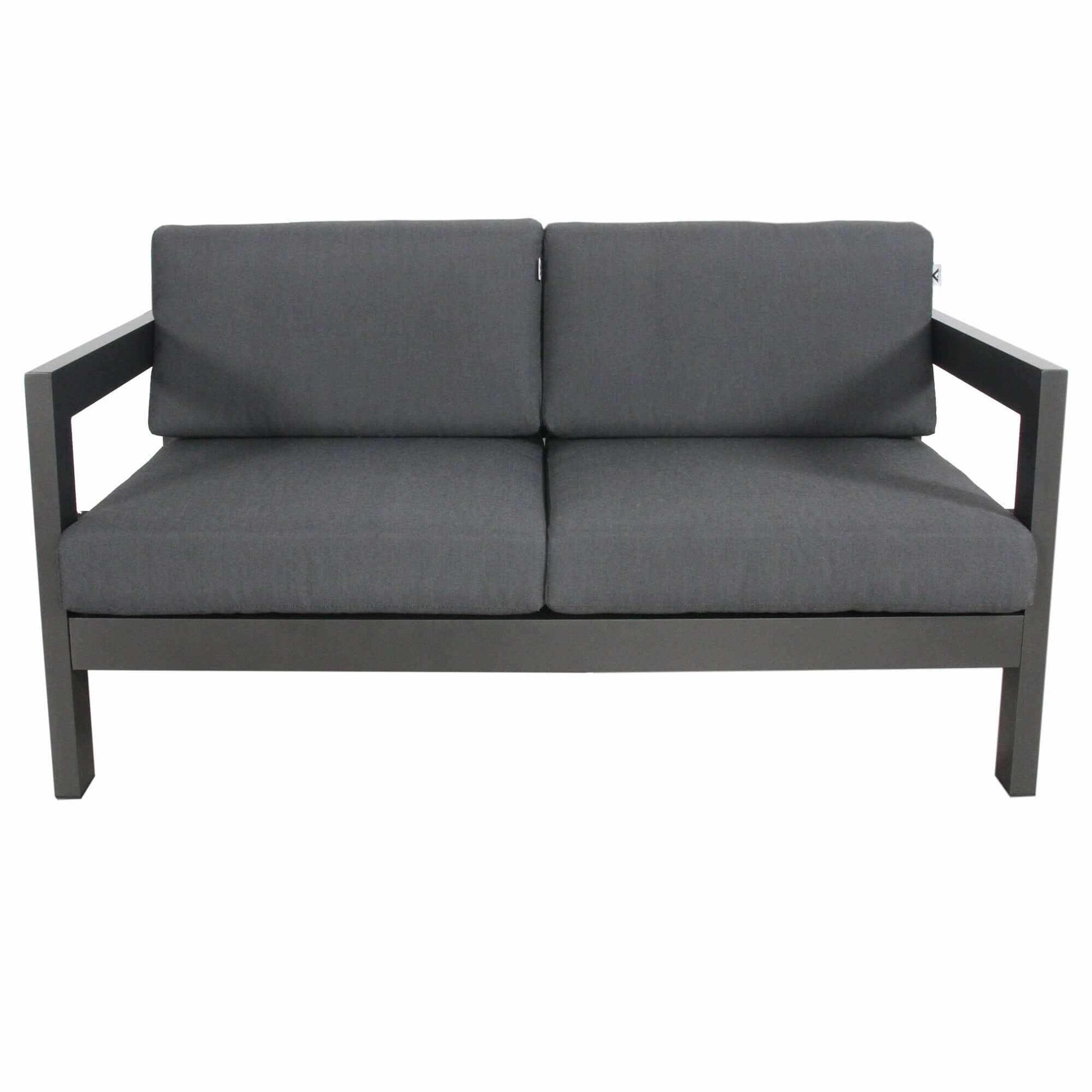 Outie 3pc 1+2+3 Seater Outdoor Lounge Set Aluminium - Charcoal