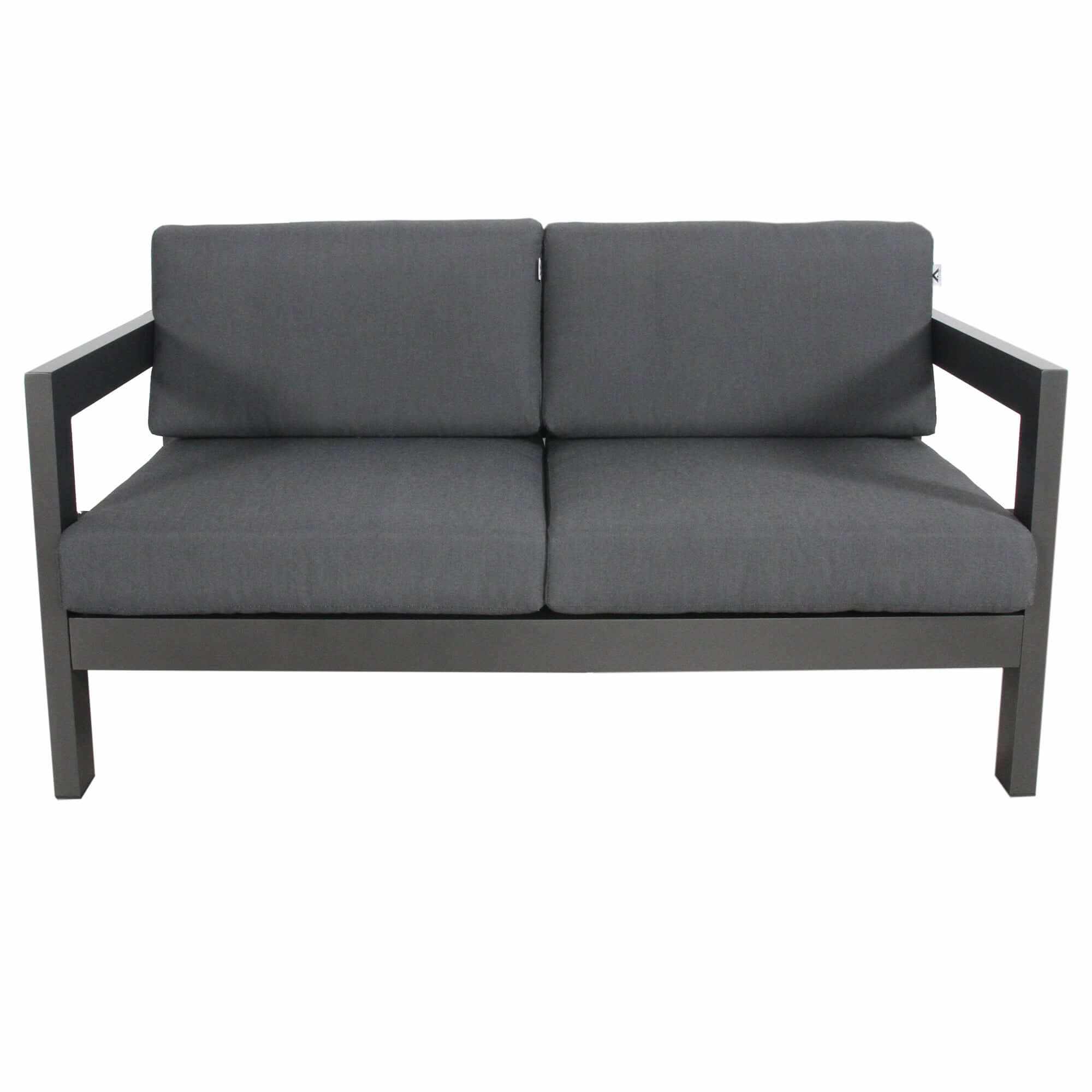 Outie 3pc 1+2+3 Seater Outdoor Lounge Set Aluminium - Charcoal