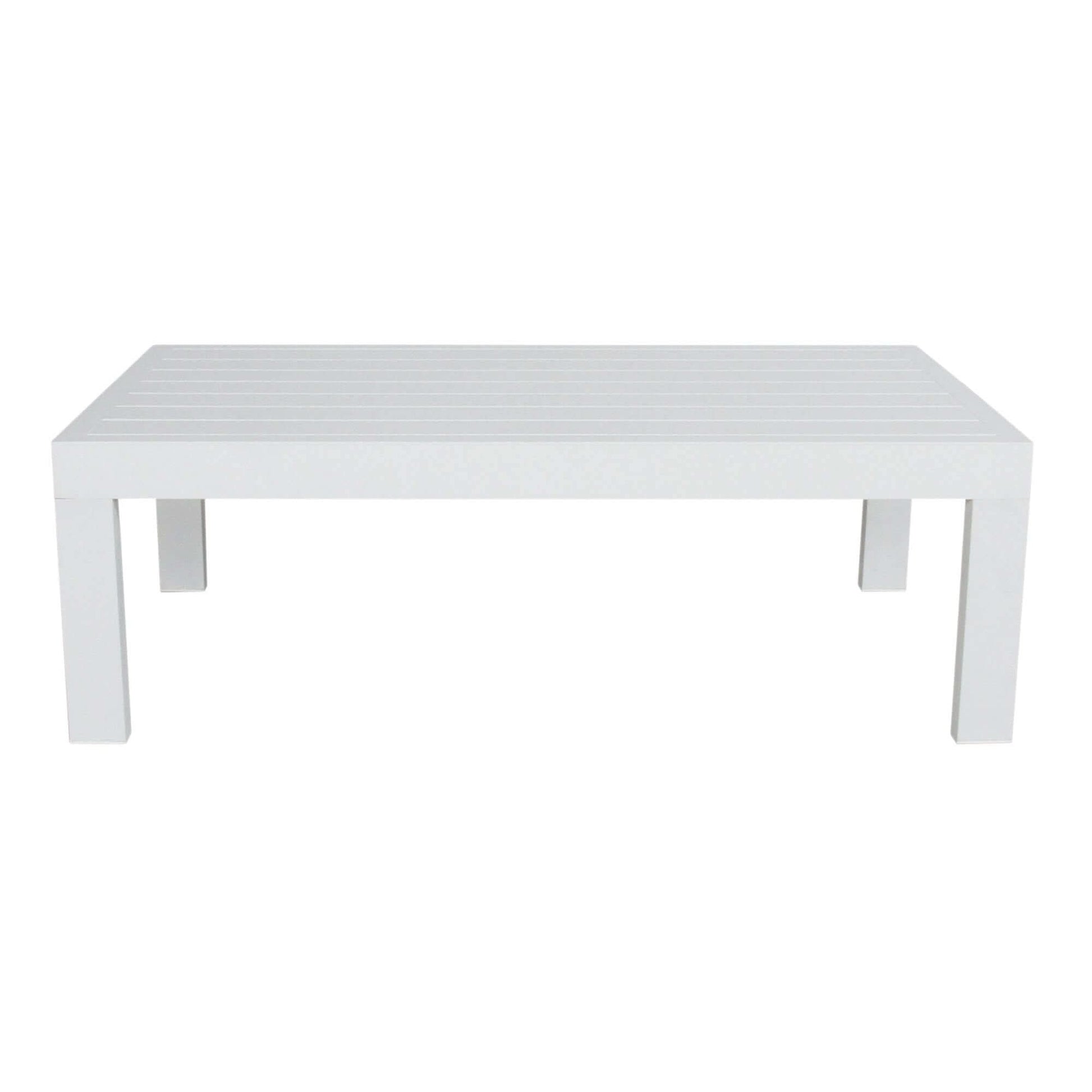 Outie 4pc Set 1+2+3 Seater Outdoor Sofa Lounge and Table - White