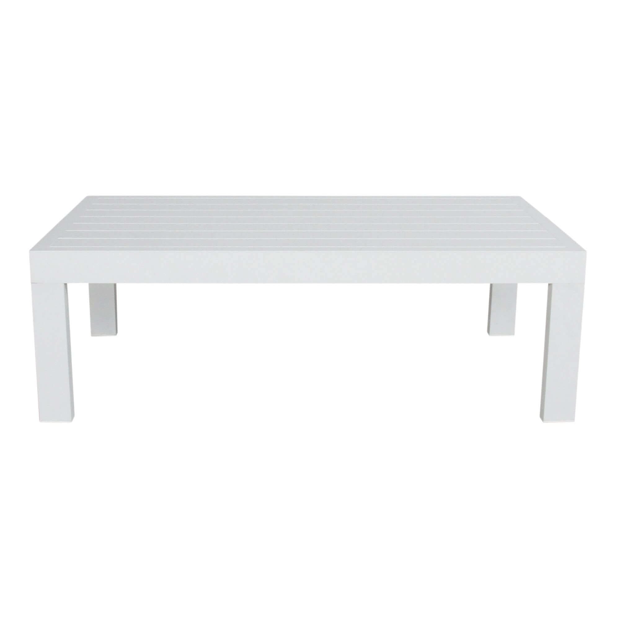 Outie 4pc Set 1+2+3 Seater Outdoor Sofa Lounge and Table - White