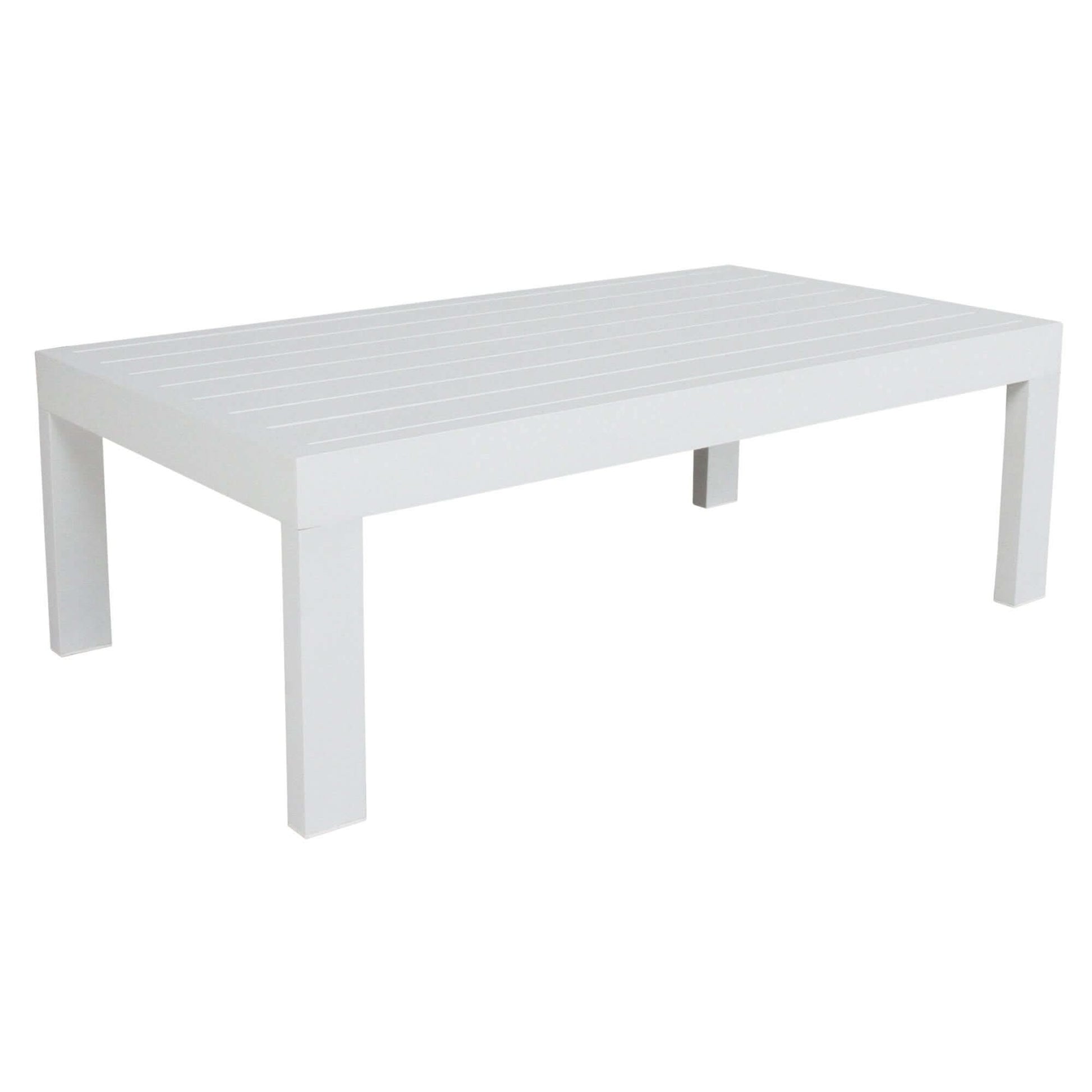 Outie 4pc Set 1+2+3 Seater Outdoor Sofa Lounge and Table - White