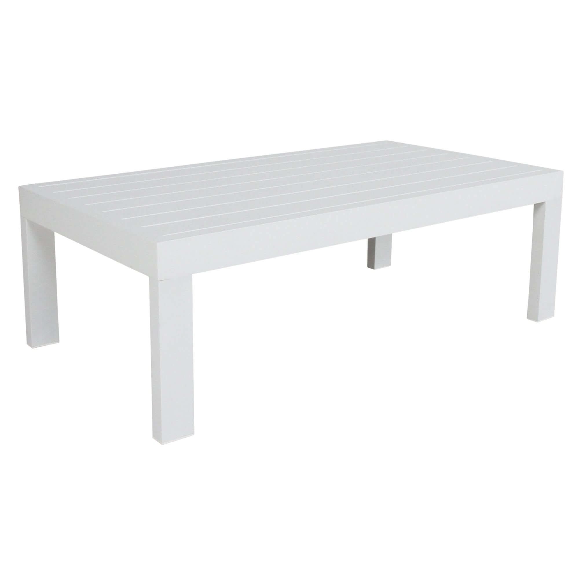Outie 4pc Set 1+2+3 Seater Outdoor Sofa Lounge and Table - White