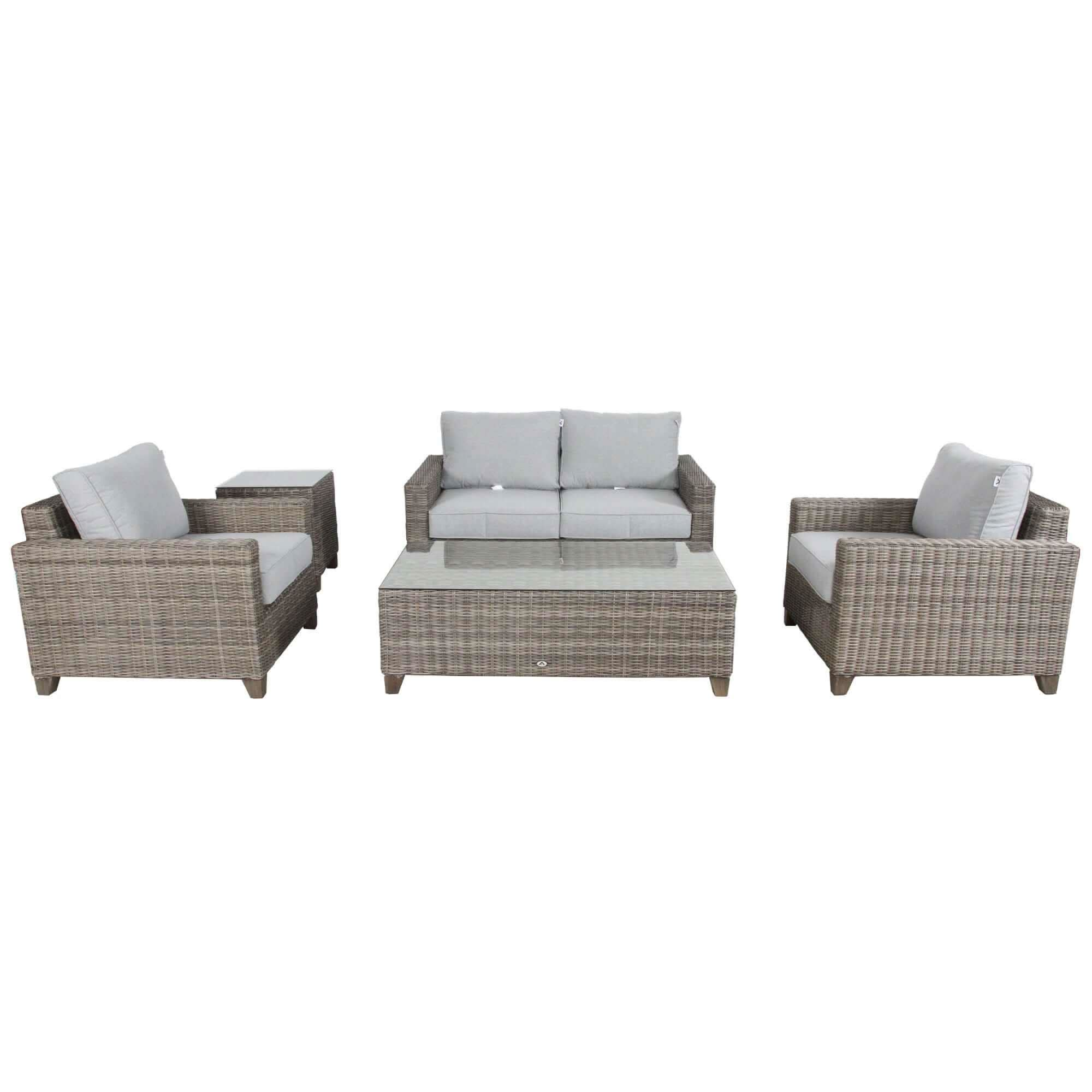 Sophy 2+1+1 Seater Wicker Rattan Outdoor Sofa Set Coffee Side Table Ch