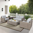 wicker outdoor couch set