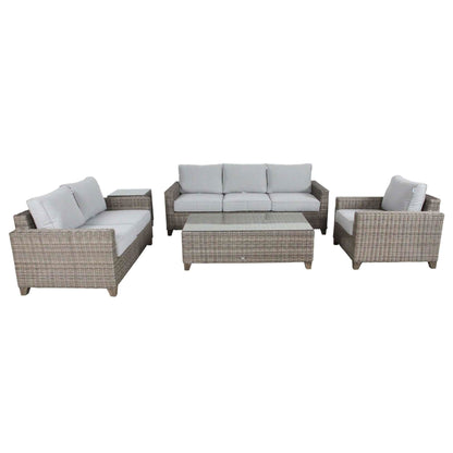 Sophy 3+2+1 Seater Wicker Rattan Outdoor Sofa Set Coffee Side Table Ch