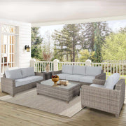 Sophy 3+2+1 Seater Rattan Outdoor Sofa Set and Coffee Side Table