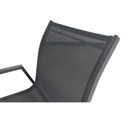 Iberia Aluminium Outdoor Dining Chair Set of 6 - Charcoal