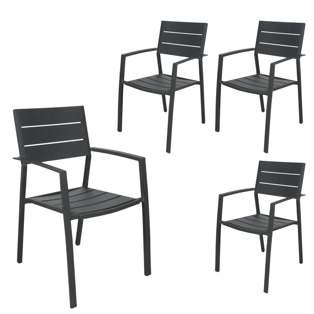 outdoor dining chairs grey 