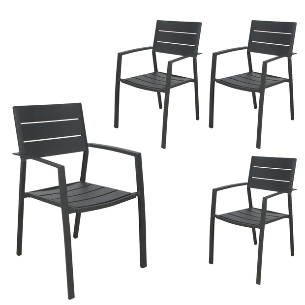 outdoor dining chairs grey 